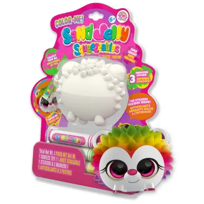 DIY Color Me Sand Jelly Squeezeables (Hedgehog)+