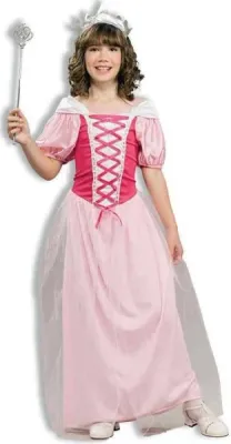 Pretty Pink Princess Costume Child Med 8-10+