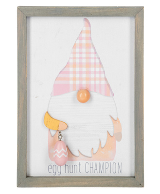 Pink  Gnome Egg hunt champion+
