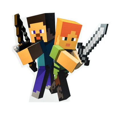 Minecraft - Steve &amp; Alex+