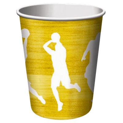 Basketball 9oz Paper Cups AMZ+