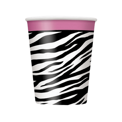 Zebra Passion 9oz Cups 8ct+