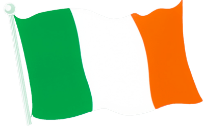 Irish Flag Cutout+