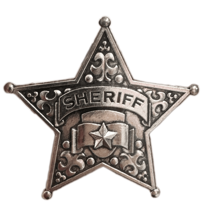 Metal Sheriff Badge+