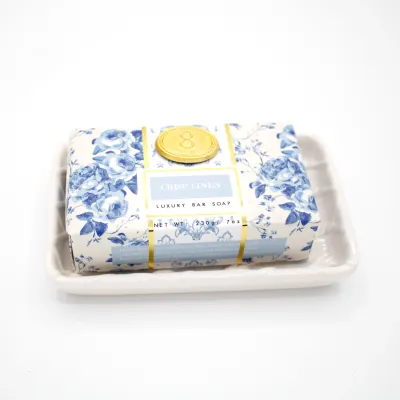 Crisp Linen Wrapped Bar Soap+