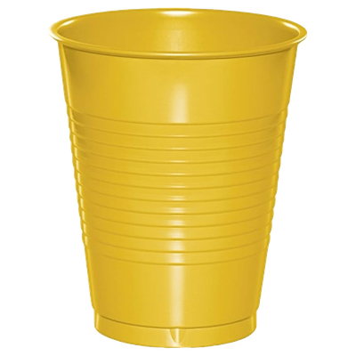 School Bus Yellow 16oz Plastic Cups 20ct+