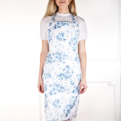 Blue Rose Apron+