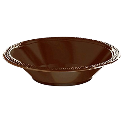 Mocha Brown 12oz Plastic Bowls 20ct AMZ+