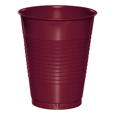Burgundy 16oz Plastic Cups 20ct AMZ+
