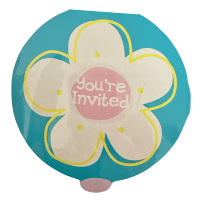 Invitation Juvenile You're Invited Flower+
