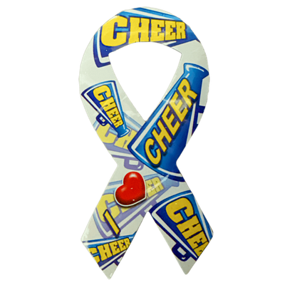 I Love Cheer Ribbon Mega Magnet+