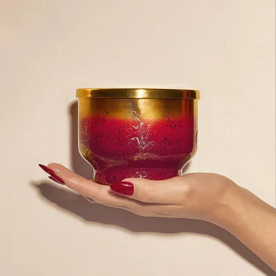 Tinsel &amp; Spice Glimmer Inverted Jar Candle AMZ+