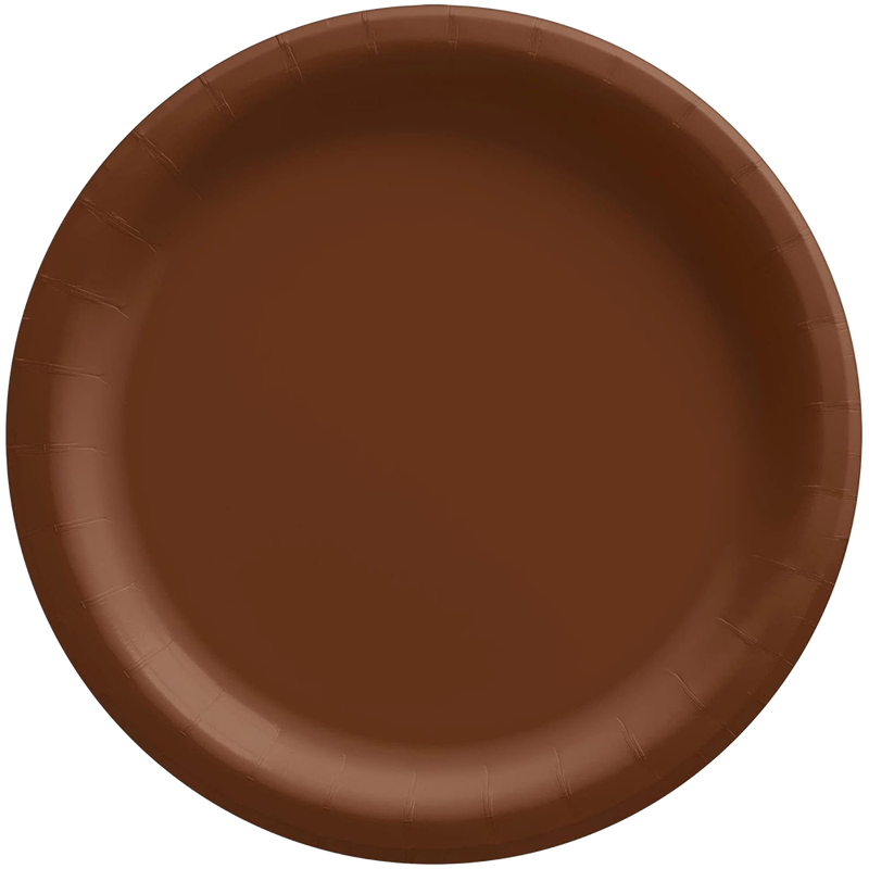 Mocha Brown 17 Inch Plates 14 Count