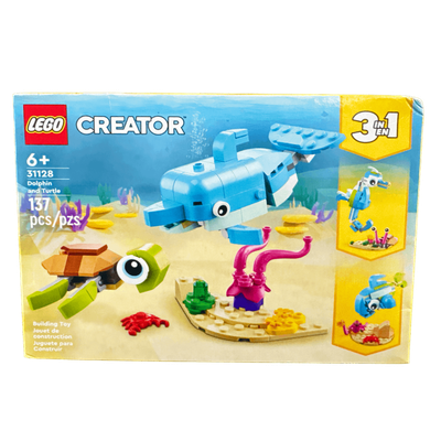 LEGO Creator 3in1 Dolphin and Turtle 31128 Building Toy Set+