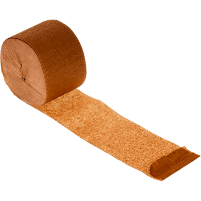 Unique Brown Streamer - Crepe 81ft+