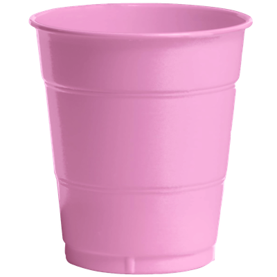 Classic Pink Plastic 12oz Cup 12/20ct