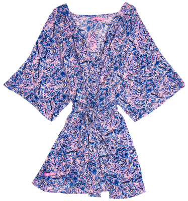 Simply Southern Beach Coverup Kimono Leaf+