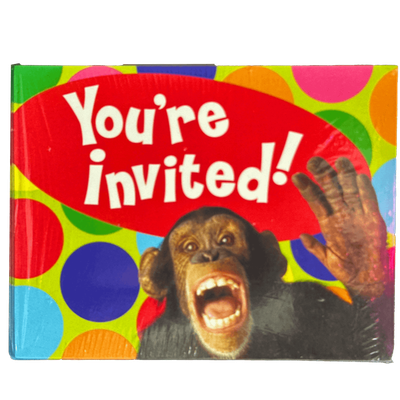 Go Wild Monkey Invitations AMZ+