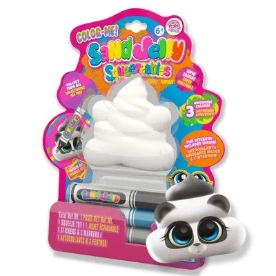 DIY Color Me Sand Jelly Squeezeables (Panda)+