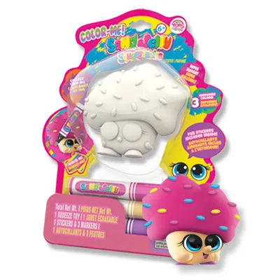 DIY Color Me Sand Jelly Squeezeables (Mushroom)+