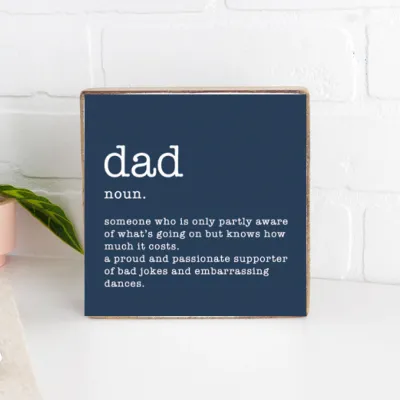 Dad - Noun Wood Block+