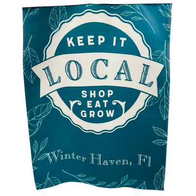 Keep It Local Garden Suede Flag+