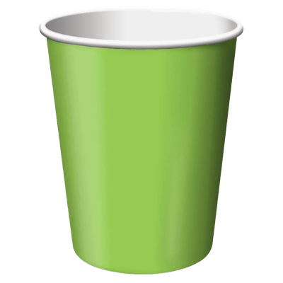 Fresh Lime 9oz Hot Cold Paper Cups 24ct AMZ+