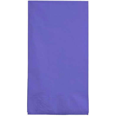 Purple 3ply Guest Napkins 16ct AMZ+