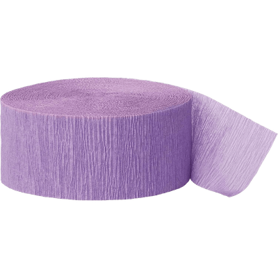 Mayflower Lavender 81ft Streamer - Crepe+