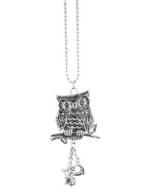 Silver Owl Car Charm AMZ+