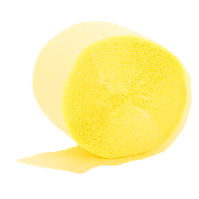 Mayflower Primrose Yellow 81ft Streamer - Crepe+