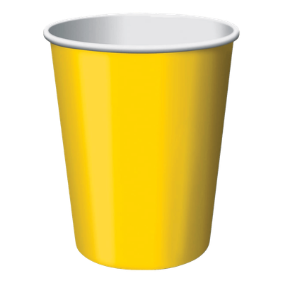 School Bus Yellow 9oz Hot/Cold Cups 24ct AMZ+