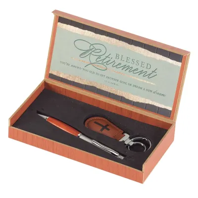 Blessed Retirement Pen &amp; Keyring+