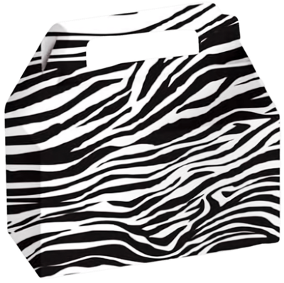 Zebra Cookie Box With Handle 2ct +