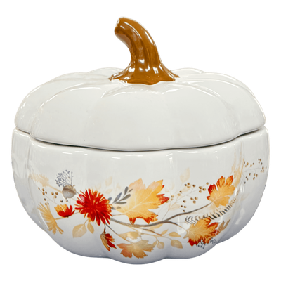 Ceramic Pumpkin Bowl With Lid AMZ+