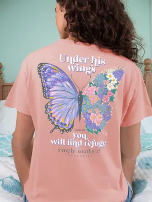 Simply Southern Short Sleeve Shirt Under His Wings+