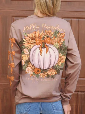 Simply Southern Hello Pumpkin Long Sleeve Shirt+