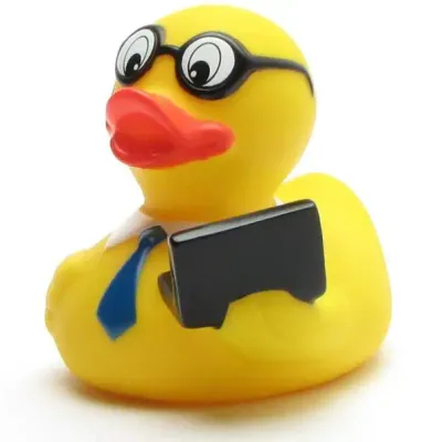 Rubber Duck with Laptop+