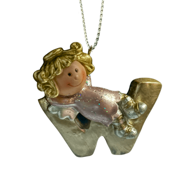 Letter W Christmas Ornament AMZ+