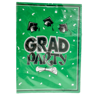 Grad Green Invitations 10ct AMZ+
