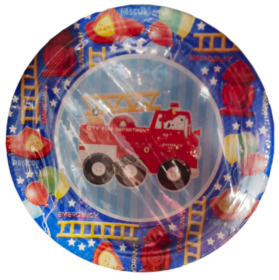 Firefighter Plates 7in 8ct+