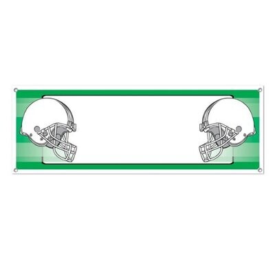 Football Opposing Helmet Banner 5ft AMZ+