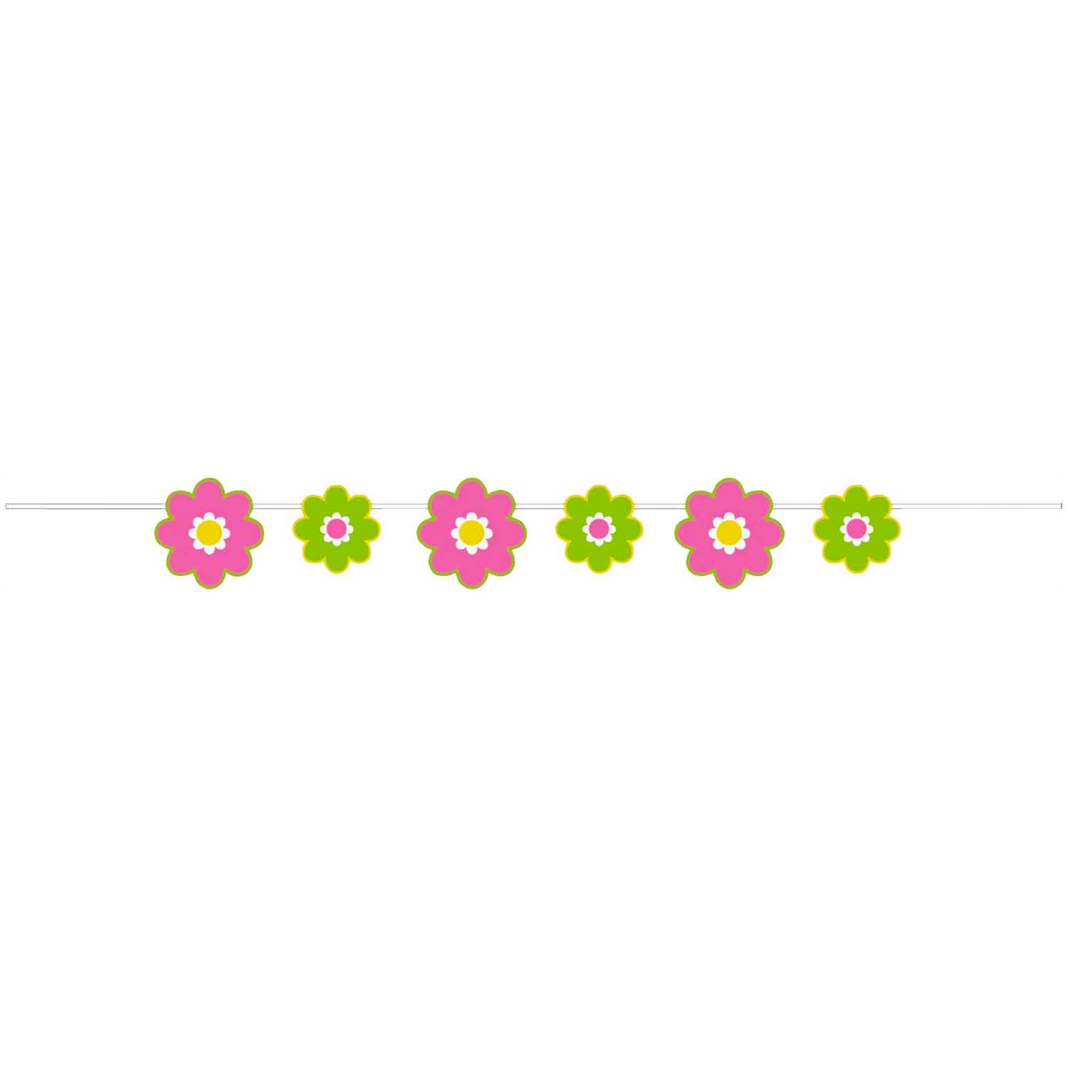 Paper Flowers Ribbon Banner 6ft AMZ+