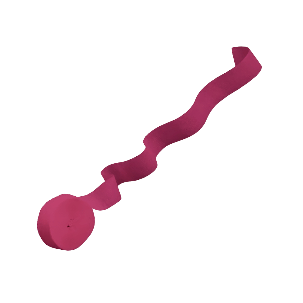 Burgundy 81' Crepe Streamer AMZ+