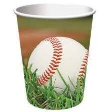 Sports Fanatic Baseball 9oz Cup 8ct AMZ+