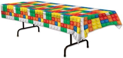 Building Blocks Plastic Tablecover 54x108in AMZ+