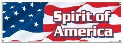 Spirit of America Banner 60x21in AMZ+