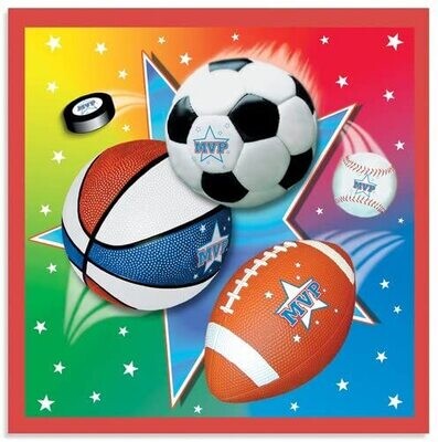 Super Sports Lunch Napkins 16ct AMZ+