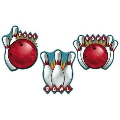 It's A Strike! Bowling Wall Decorations+