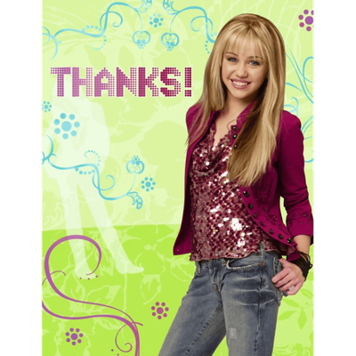 Hannah Montana Thank You Notes 8ct+